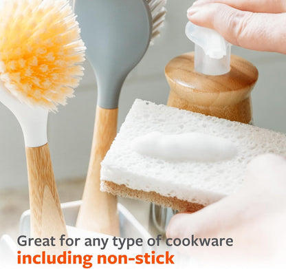 Full Circle Agave Leaf Scour Pads – Pack of 3 – Maximum Strength, Non-Scratch Dish Scrubber Made with Plant-Based & Recycled Materials, Safe for Nonstick