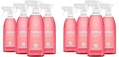 Method All-Purpose Cleaner, Pink Grapefruit, Perfect for Most Counters, Tiles, Stone, and More, 28 oz spray bottle