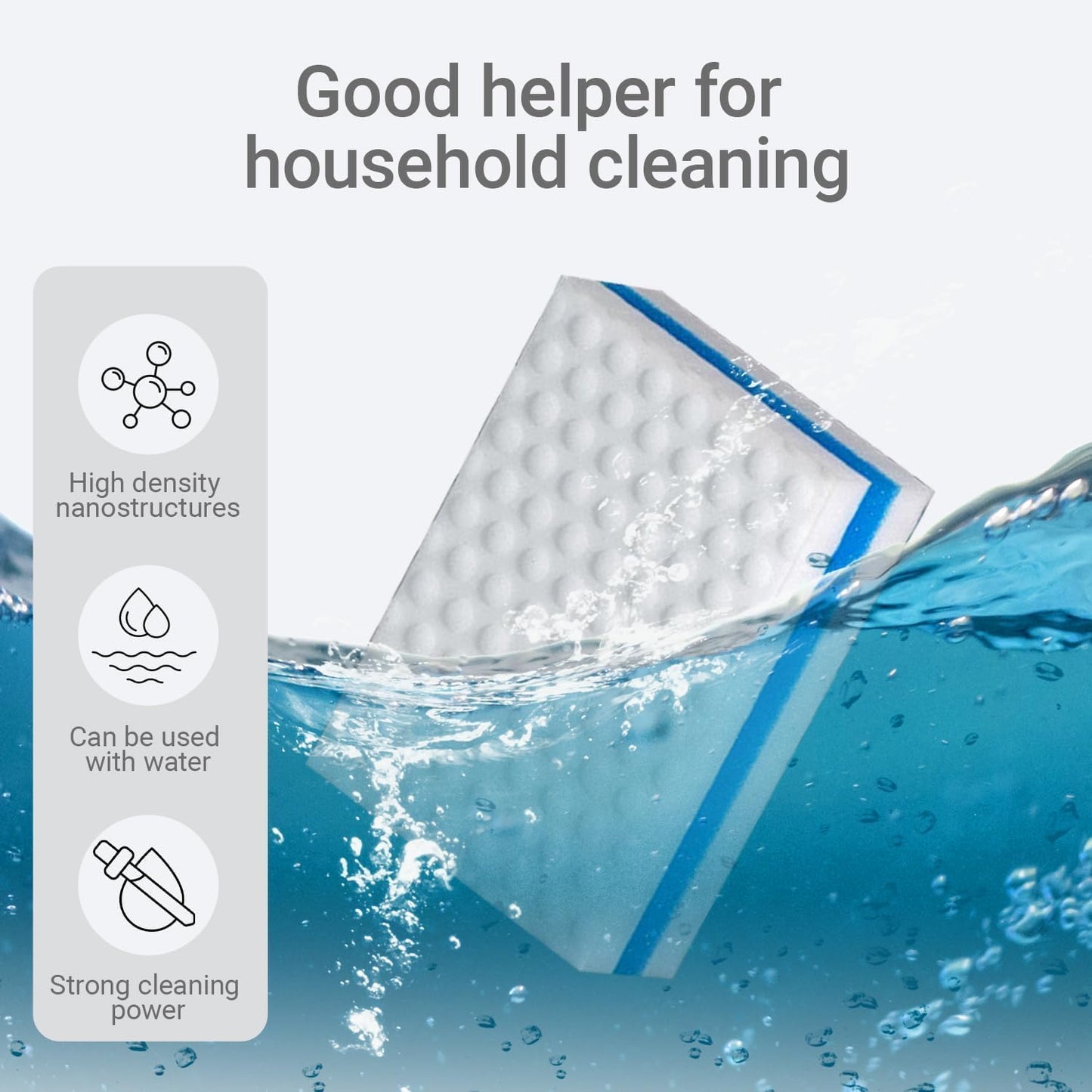 Extra Durable Eraser Sponge, Premium Melamine Cleaning Sponges,Household Cleaning Supplies Kitchen Dish Sponges Multi Purpose Cleaner, Bathroom, Shower, Shoe, Car, Window, Wall Cleaner