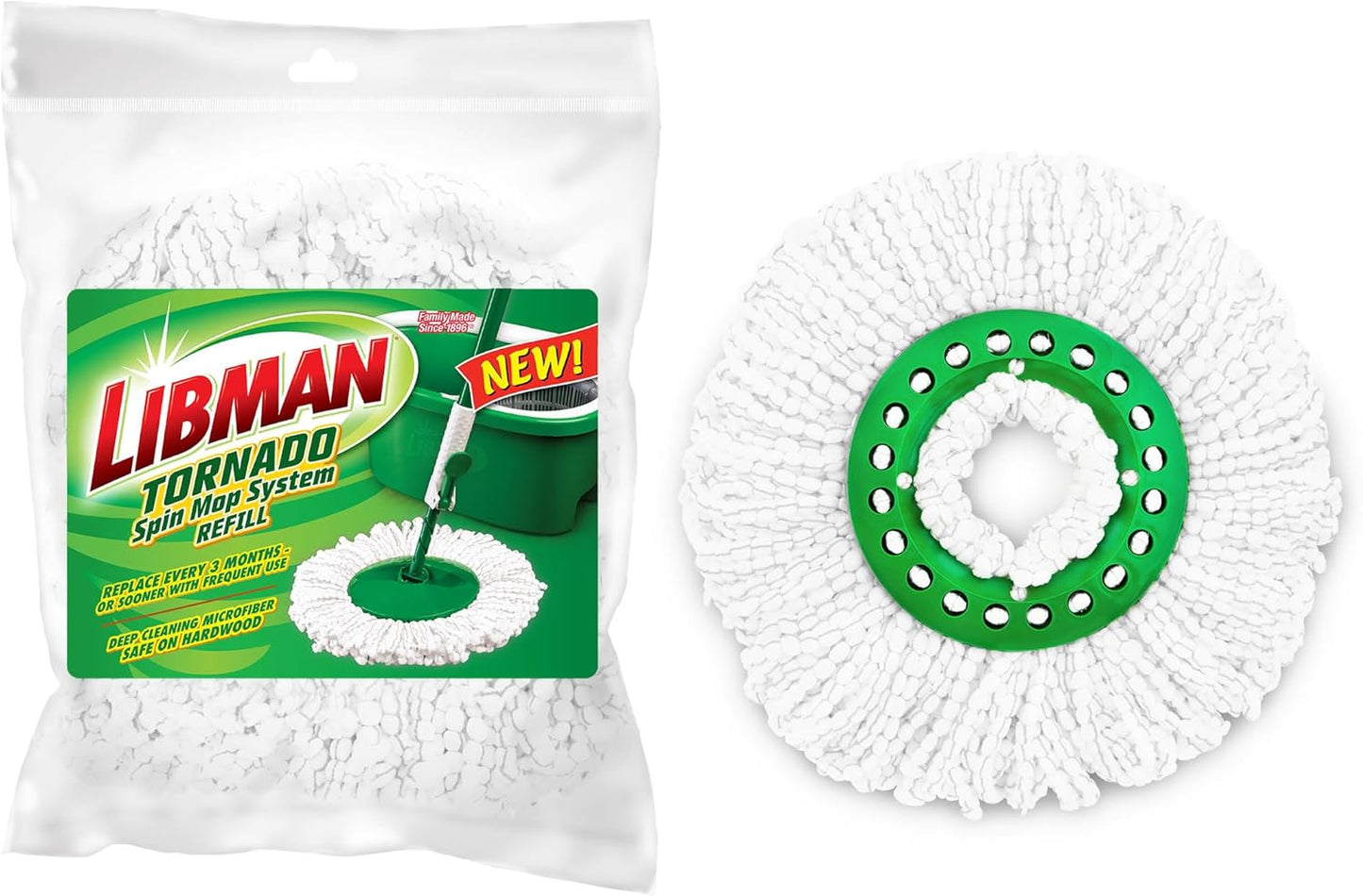 Libman Tornado Spin Mop Refills - Case of 4