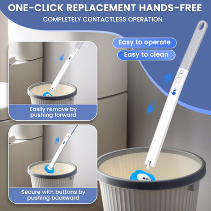 2026 Disposable Toilet Brush Cleaning System with Aromatherapy Refills (Ocean, Lemon, Lavender) – Includes Cleaning Stick, Storage Box, and Scented Refill Tabs