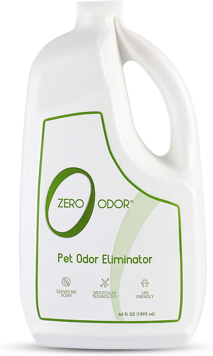 Zero Odor - Pet Odor Eliminator - Permanently Eliminate Air & Surface Odors – Patented Molecular Technology Best For Carpet, Furniture, Pet Beds - Smell Great Again (Over 400 Sprays Per Bottle)