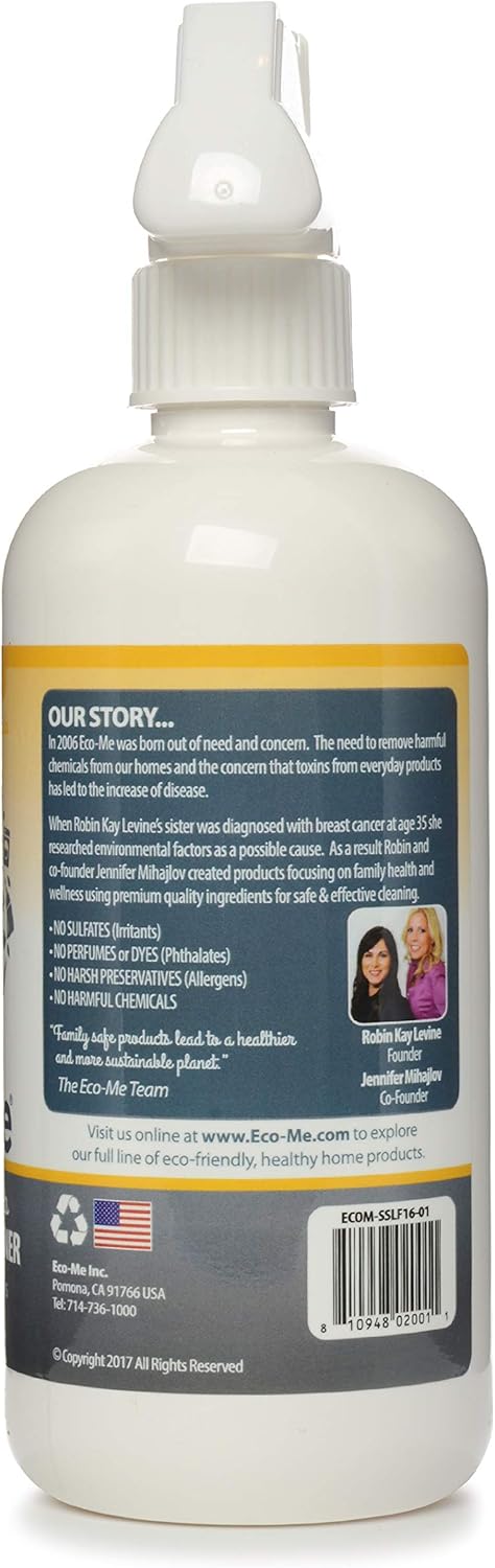 EcoMe Stainless Steel Polish, Multi-Surface Cleaner, Lemon Fresh, 16 oz