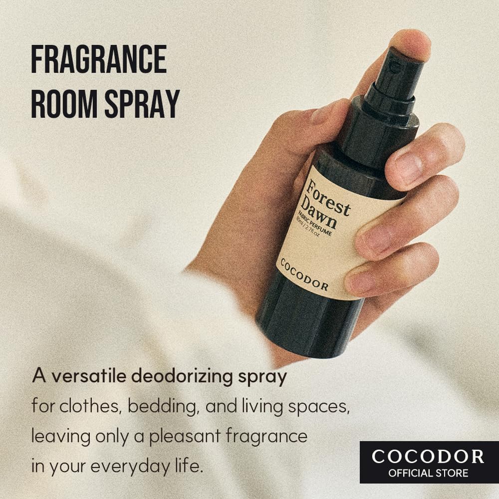 COCODOR Fragrance Room Spray/Black Cherry / 16.9oz(500ml)/ Made with Essential Oils, scented room closet fabric odor eliminator spray