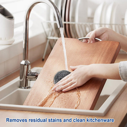 Metal Scrubber Kkuadcehi 6 Pcs Steel Wool Scrubber, Stainless Steel, Metal Sponge, for Cleaning Kitchen, Cleaning Dishes， Pots, Stove, Dish, Oven (6)