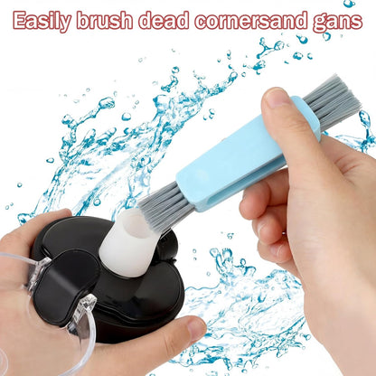 3 in 1 Bottle Cleaning Brush Set – Soft Bristle Straw Brush & Spout Lid Cleaner, Versatile Water Bottle Brushes Kit for Travel Mugs, Baby Sippy Cups & Coffee Mugs（6pcs）