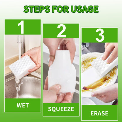 Magic Erasers Sponge, 100 Pack Extra Premium Melamine Sponge Foam Cleaning Pads in Bulk, Non-Scratch Scrub Sponge, Household Cleaning Kitchen Dish Sponges (White)