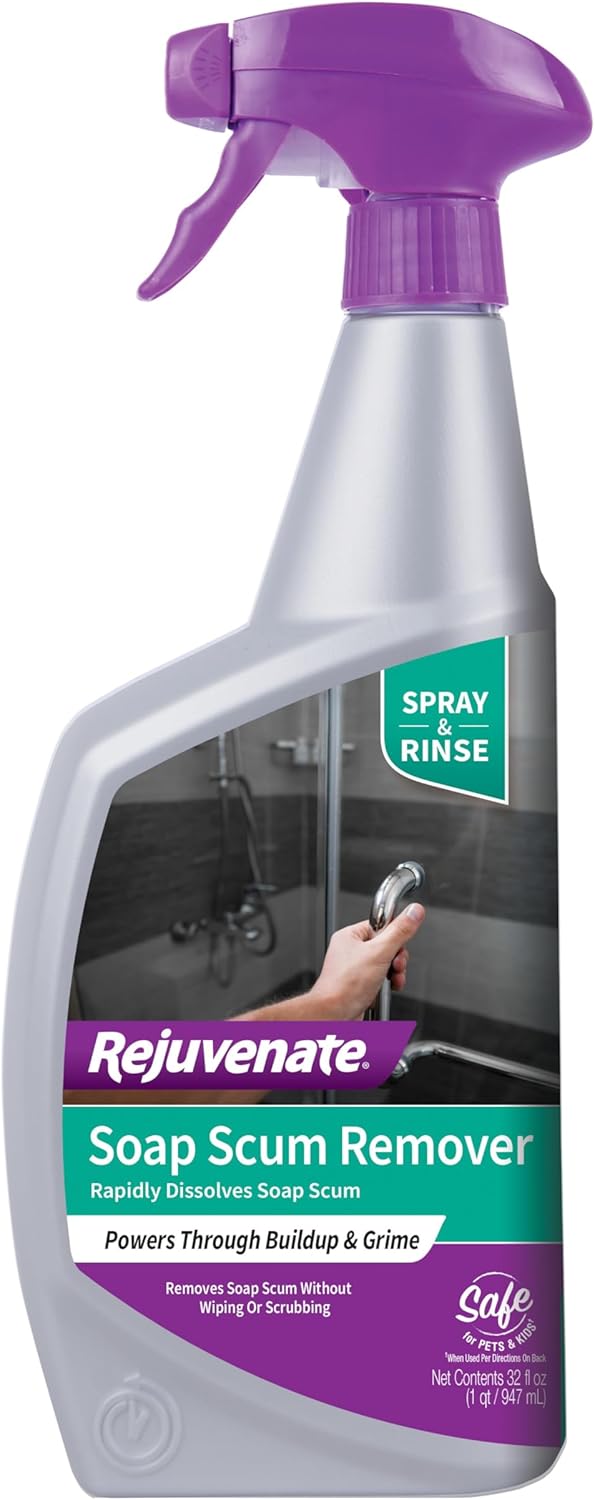 Rejuvenate Soap Scum Remover Easily Dissolves Soap Scum Without Scrubbing, 24 Ounces