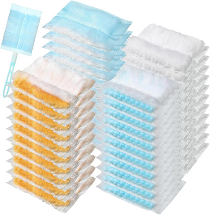 Mimorou 300 Pcs Disposable Dusters Refills Bulk Heavy Duty 180° Multi Surface Replacement Dusters for Cleaning Ceiling Fan with Microfibers Unscented (Light Colors)
