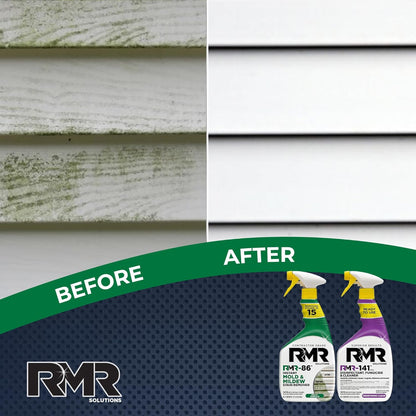RMR Brands DIY Mold & Stain Remover Bundle, Complete Mold Killer & Mildew Prevention Kit, Disinfectant Spray, Includes 2-32 fluid ounce Bottles