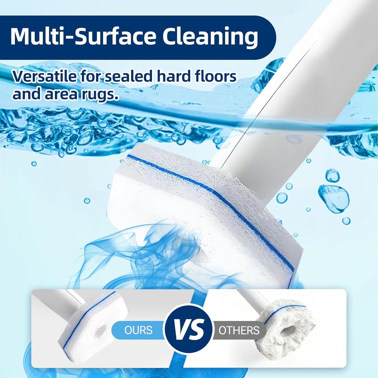 40 Count Toilet Cleaner Refill Pads Compatible with Clorox ToiletWand, High-Density Disposable Toilet Brush Refills for Powerful Scrubbing