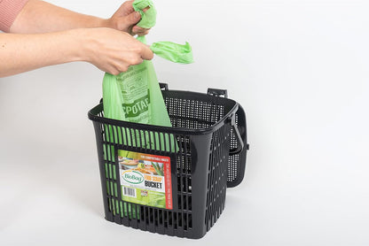 3 Gallon Compostable Food Scrap Bags by BioBag, 100 Count, BPI Certified, Meets ASTM D6400 Standards, Made in USA, Kitchen Trash Bin Liners