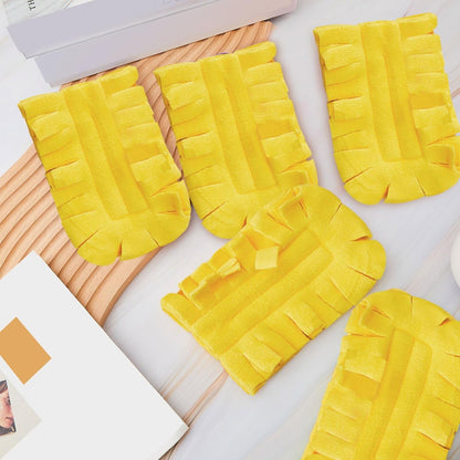Zubebe 12 Pcs Duster Refill Reusable Fleece Duster Refills Feather Flat Dusters Multi Surface Washable Cleaning Pads Tools for Home, Blinds, Car, Pet, Furniture, Fans (Dark Color)