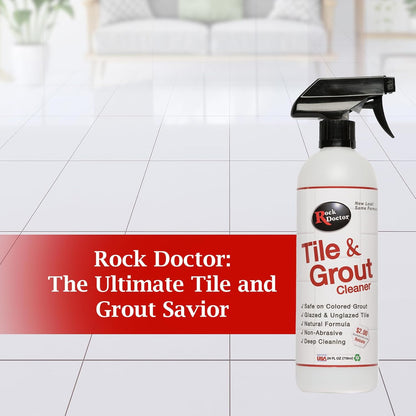 Rock Doctor Tile and Grout 24oz.Rock Doctor Natural Tile and Grout Cleaner, Remove Stains Dirt, Oil, and Soap Scum, Heavy Duty Non-Abrasive Tile Cleaner, Natural Formula, Pack of 2 2/pack