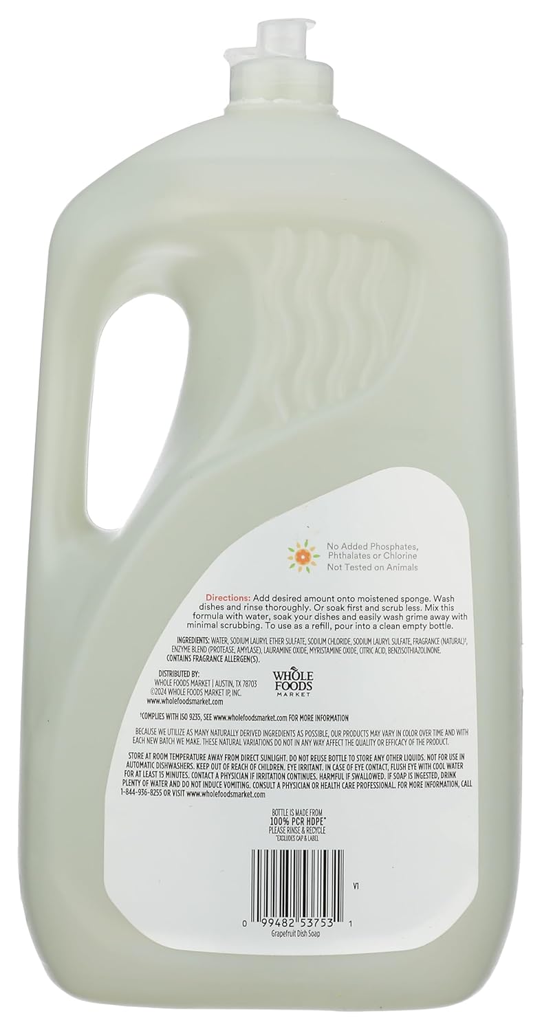 365 by Whole Foods Market Grapefruit Dish Soap Refill, 90 FZ