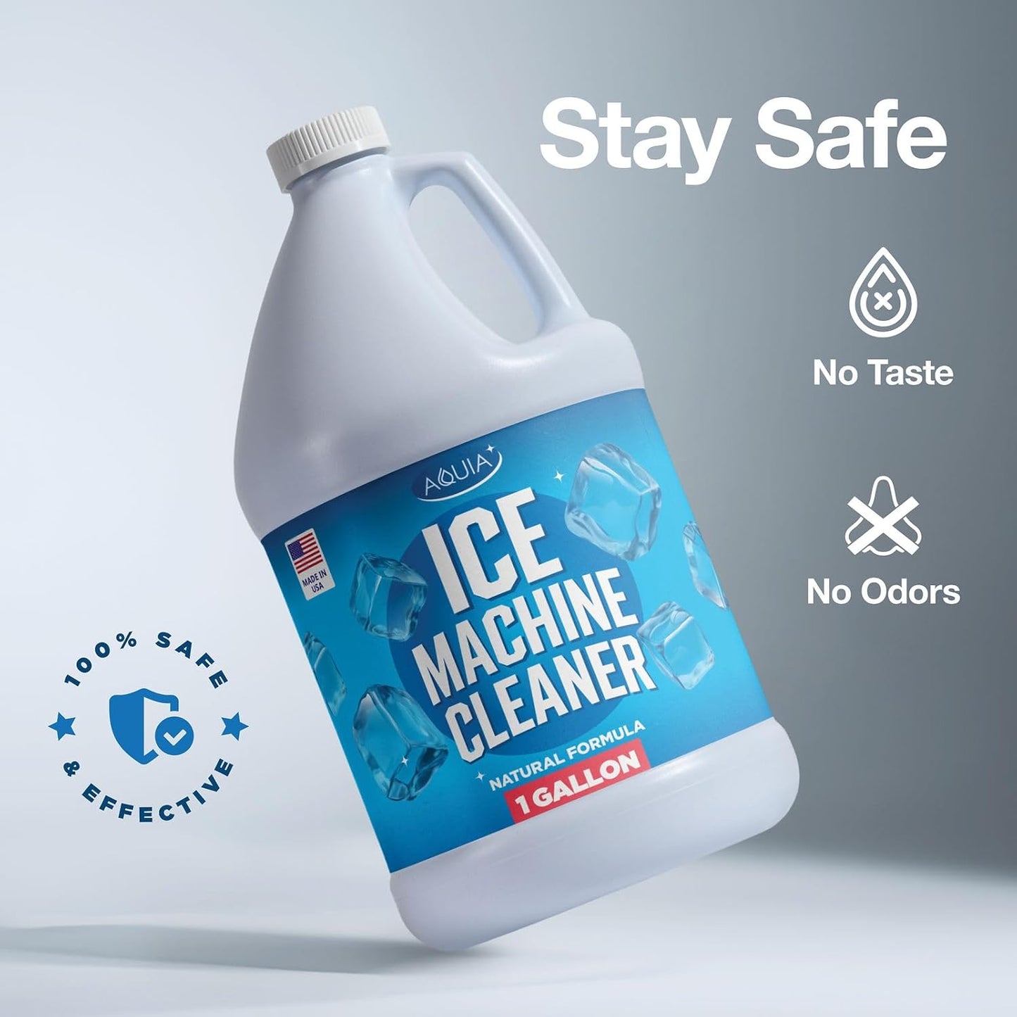 Ice Machine Cleaner and Descaler Gallon | Ice Maker Cleaner for All Brands; Opal, Scotsman, Manitowoc, Affresh, etc. Countertop Icemaker Cleaners Solution | Icemaker Cleaners and Descaler 100% Active!