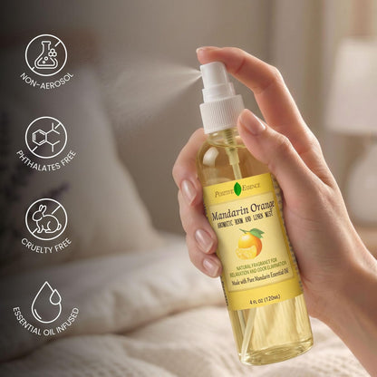 Lavender Room and Pillow Spray, Natural Aromatherapy Sleep Spray with Lavender Essential Oil for Relaxation, Fabric & Bedding Mist, Non-Aerosol Odor Neutralizer