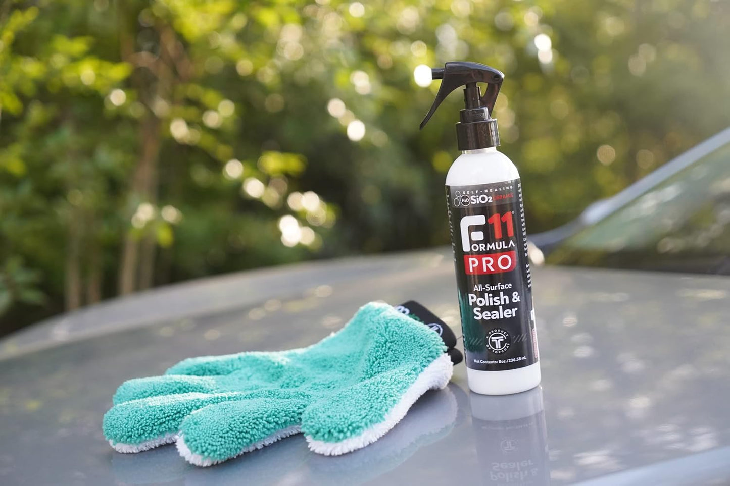 TopCoat LuvGluv Hand MycroMitt - Washable, Non-Scratch High-Pile Microfiber Hand Mitt for Dusting, Polishing, and Drying Cars, Bikes, and More - Premium Microfiber Dusting Glove
