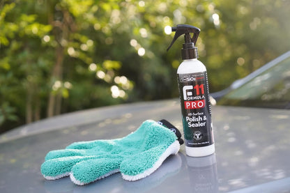 TopCoat LuvGluv Hand MycroMitt - Washable, Non-Scratch High-Pile Microfiber Hand Mitt for Dusting, Polishing, and Drying Cars, Bikes, and More - Premium Microfiber Dusting Glove