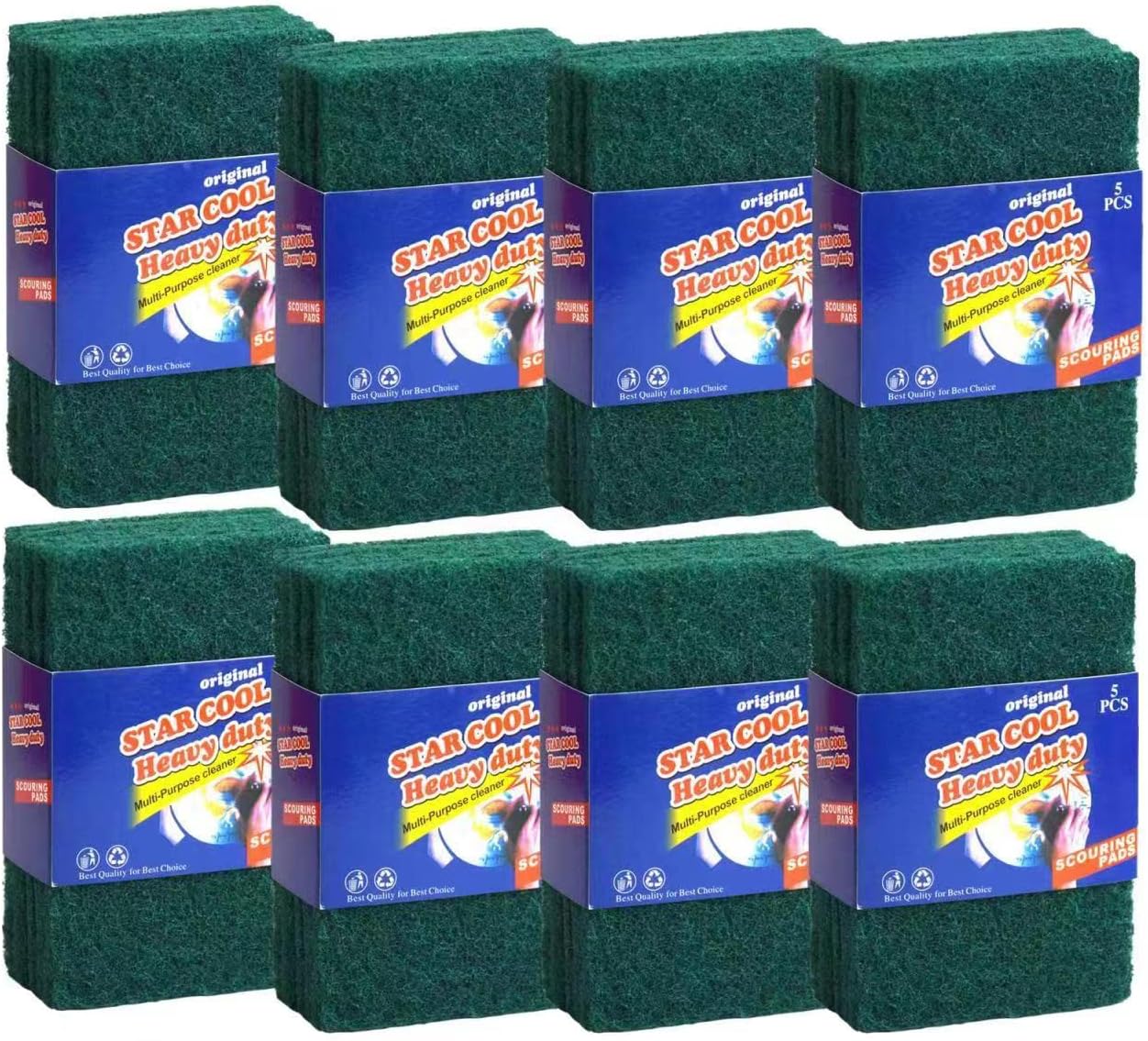 Heavy Duty Scrub Sponge, Scratch Free Home Kitchen Dual-Sided Dishwashing Sponge, Sponge scouring pad,for Kitchen, Sink, Dish, Bathtub, Wall 30PCS…