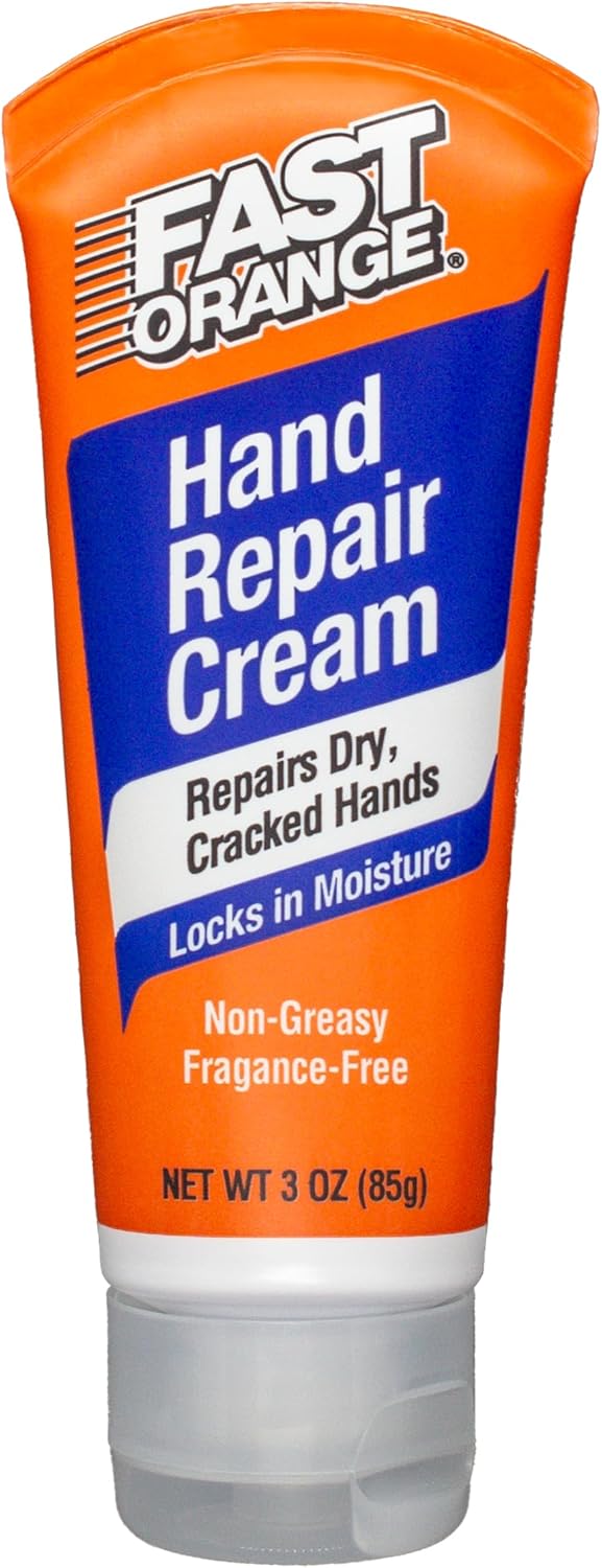 Fast Orange 25108 Pumice Lotion, Heavy Duty Hand Cleaner, Natural Citrus Scent, Waterless Cleaner For Mechanics, Strong Grease Fighter, 7.5 oz