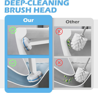 Disposable Toilet Brush Cleaning System, 2pcs Wands with 104pcs Replacement Heads,Stick for Toilet Cleaning,Wands with Refills Pads,Wall Mounted Toliet Wand for Bathroom,Toilet Brush and Holder