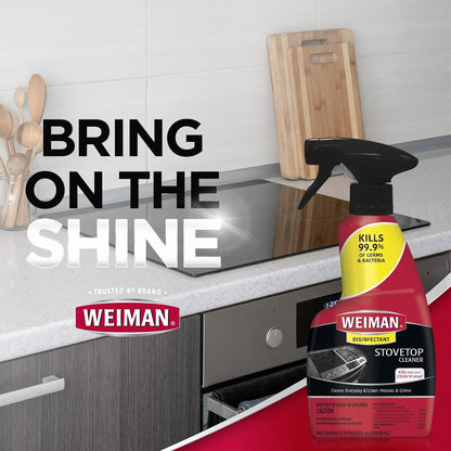 Weiman Ceramic & Glass stove top Cleaner & Polish - 22 Fluid Oz - Daily Cleaner - Shines & Protects Glass & Ceramic Smooth Top Ranges - Gentle Formula