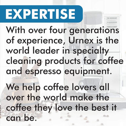 The Professional Barista's Choice - Urnex Keurig Compatible Coffee Maker Universal Descaling Solution (2 Pack, 2 Uses Per Bottle)