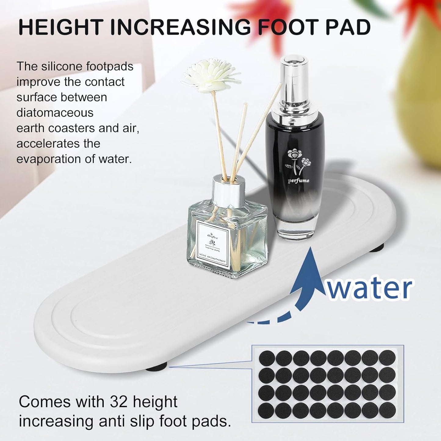 3PCS Water Absorbing Stone Tray, Fast Drying Stone Sink Tray, Stones Soap Trays, Water Absorbent Diatomite Trays, Diatomite Coasters for Kitchen Sink Bathroom Counter, Hand Soap Dish & Holders