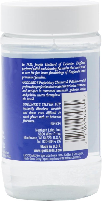 Goddard's Silver Cleaner Dip – Silver Jewelry Cleaner Solution for Filigree Metalwork & Small Items – Professional Use Tarnish Remover – Silverware Cleaning Supplies (10 oz)