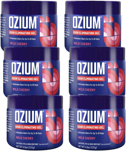Ozium 4.5 Oz. Odor Eliminating Gel for Homes, Cars, Offices and More, Original, 4 Pack