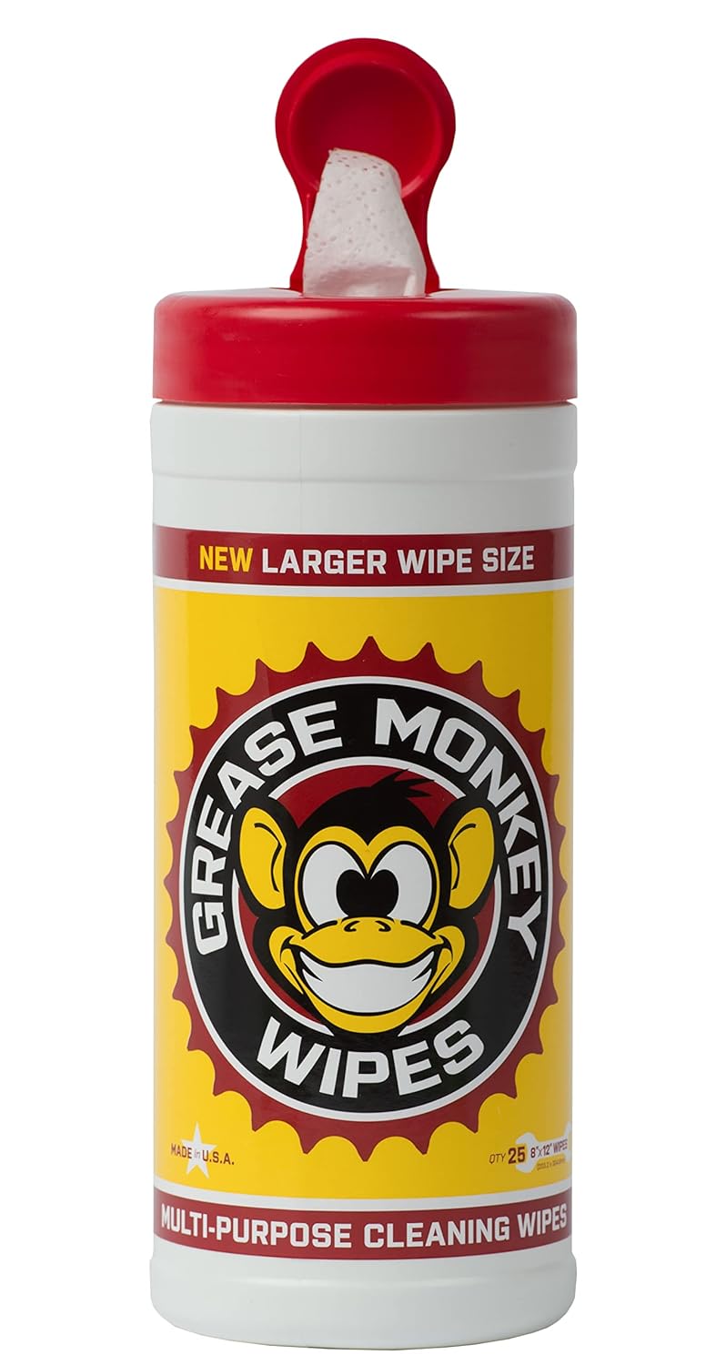 Multi-Purpose, Heavy Duty Cleaning Wipes Canister, 25-Count, Pack of 2