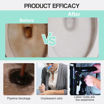 Automatic Toilet Bowl Cleaner, No-Scrub Maintenance, Long-Lasting Freshness, Reduces Hard-Water Stains & Odor, Easy Drop-In for Tank, Non-Staining Formula, Safe on Porcelain (1Pcs)