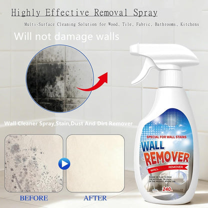 240ML Highly Effective Removal Spray,Wall Cleaner Spray,Multi-Surface Cleaning Solution,Wall Stain Remover For Wood,Tile,Fabric,Bathrooms,Kitchens