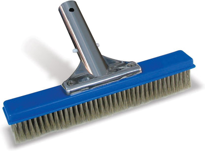 Poolmaster 5-Inch Stainless Steel Pool Algae Detail Brush, Heavy-Duty Aluminum Back, for Gunite Concrete Pools and Spas, Small Narrow Head for Corners, Steps and Tight Areas