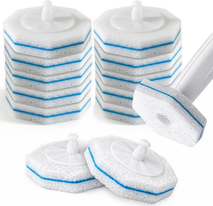 Toilet Wand Refills 10 Count, Compatible with Clorox Wand & Most Standard Wand Handles | Disposable Bowl Cleaner Refills for Toilets | Toilet Scrubber Refill Pads, No-Touch Design, Won't Fall Apart