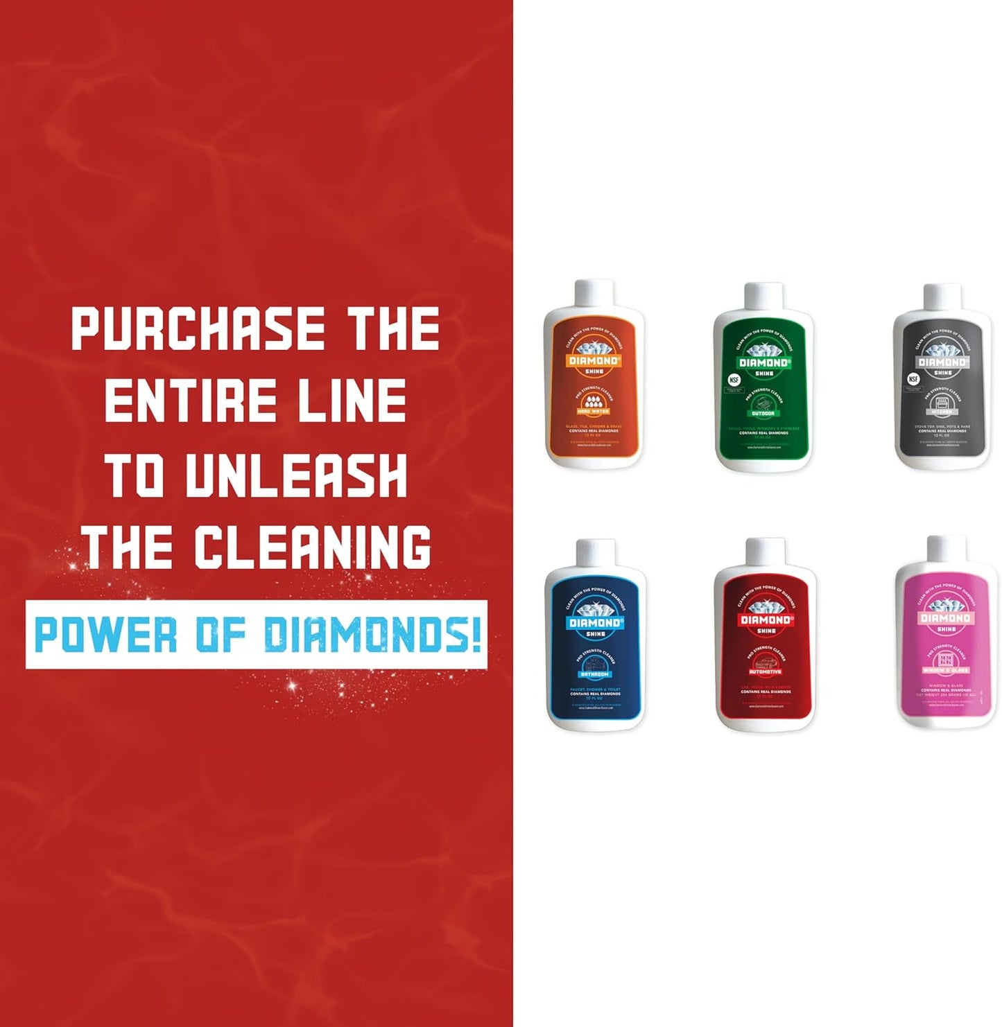 Diamond ShineProfessional Hard Water Cleaner - Lime, Calcium, Rust, Water Spots, Soap Scum - 10 Ounces
