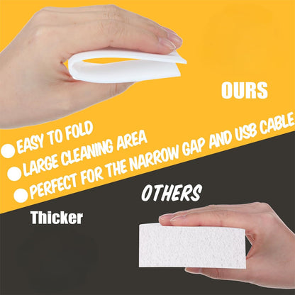200 Pack Eraser Sheets Disposable Cleaning Sponge Thin Foam Sponge Nano White Eraser Wipes for Bathroom Kitchen Dish Furniture, Hard to Reach Places