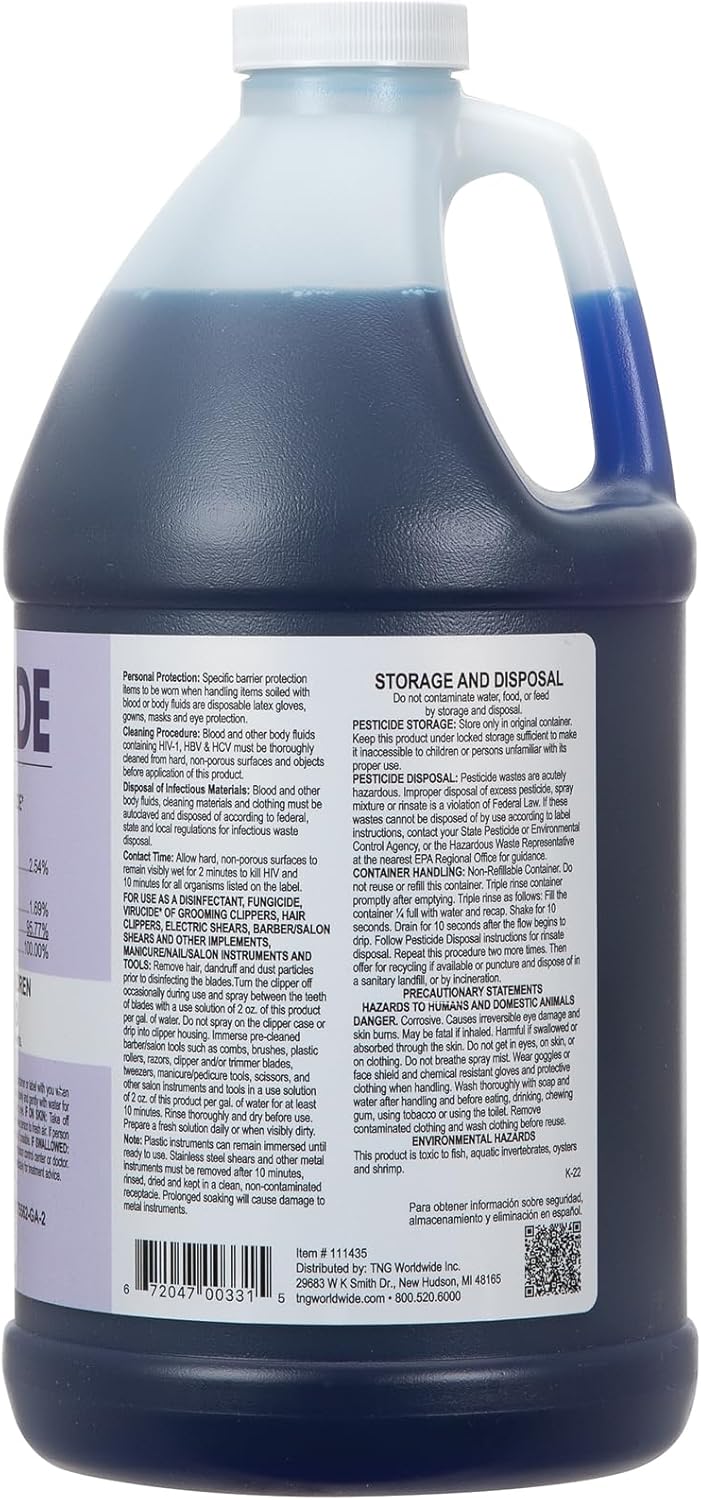 ForPro Total-Cide Disinfectant Solution, 2X Concentrated Formula, Hospital Grade Sanitizer & All Purpose Cleaner, 1 Gallon (128 Fl Oz)