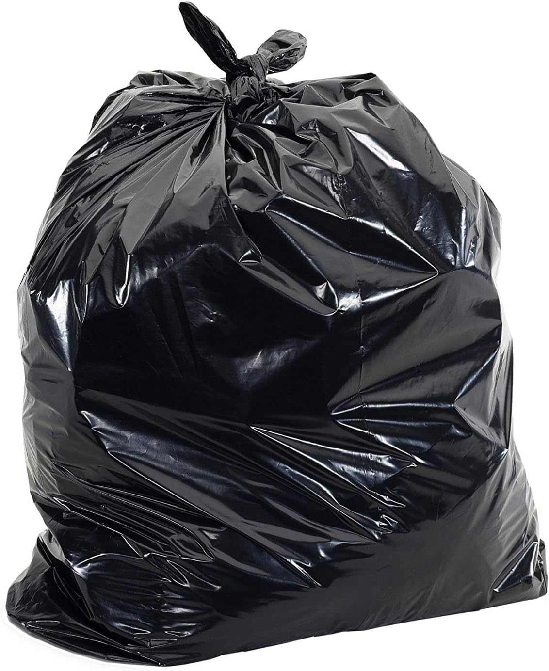 Commander 42 Gallon 2.5 MIL Black Heavy Duty Garbage Trash Bags - 32" x 46" - Pack of 20 - For Contractor, Industrial, Institutional, & Commercial