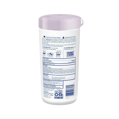 Wet Ones Antibacterial Hand Wipes, Lavender Wipes | Antibacterial Wipes, Moisturizing Wipes | 40 ct. Canister