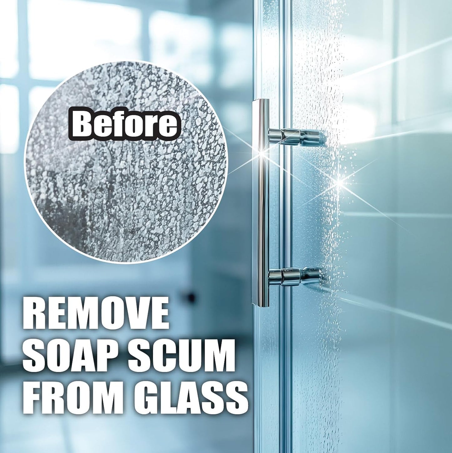 SANI 360° Hard Water Stain Cleaner (32 oz) 60 second multi-surface sealant and cleaner. Reduces buildup, calcium, limescale, rust, and soap scum. Lemon scent MADE IN USA