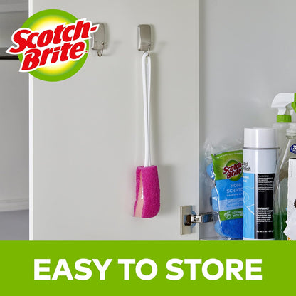 Scotch-Brite Water Bottle Scrubber, Safe On Glass, Plastic and Stainless Steel