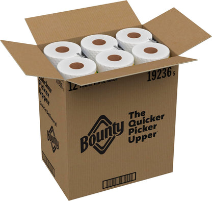 Bounty Quick Size Paper Towels, White, 8 Family Rolls