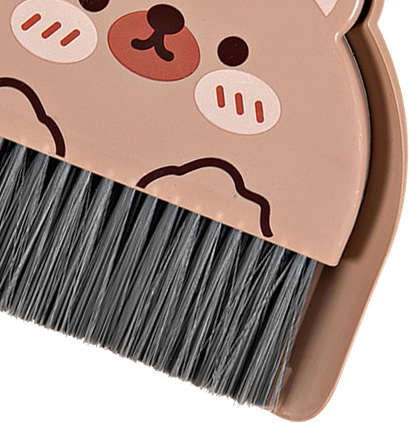 Portable Hand Broom and Dustpan Set, Cute Mini Broom and Dustpan Set with Durable Brush,Lightweight Small Dust Pan and Broom Set for Desktop Cleaning Small Space Cleaning(Rabbit)