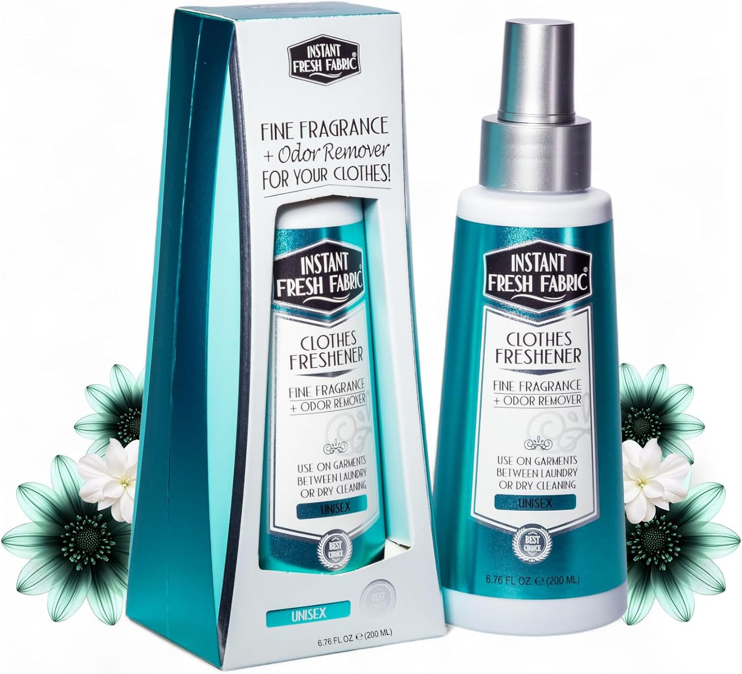 Fabric Freshener Spray & Deodorizer Odor Eliminator - Works Instantly with Noxban™ - Eco-Friendly Fabric Refresher & Odor Neutralizer - Safe for Garments, Linens, Bedding - Men's