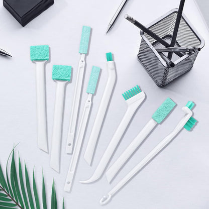 Lumkew Small Cleaning Brush Tight Spaces, 8pcs Crevice Cleaning Brushes Tool for Household Use, Tiny Cleaning Brush Mini Parts Humidifier Toaster