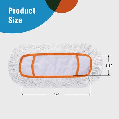 CLEANHOME Microfiber Mop Pads 4 Pieces for Floor Cleaning,Fit CLEANHOME Dust Mop: B09PBPGSJ3, Chenille Microfiber Replacement Pads