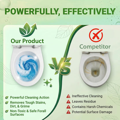 50PCS Toilet Bowl Cleaner Refills, Disposable Wand Refills Compatible with Most Systems, Scrubber Refill Heads for Bathroom Cleaning