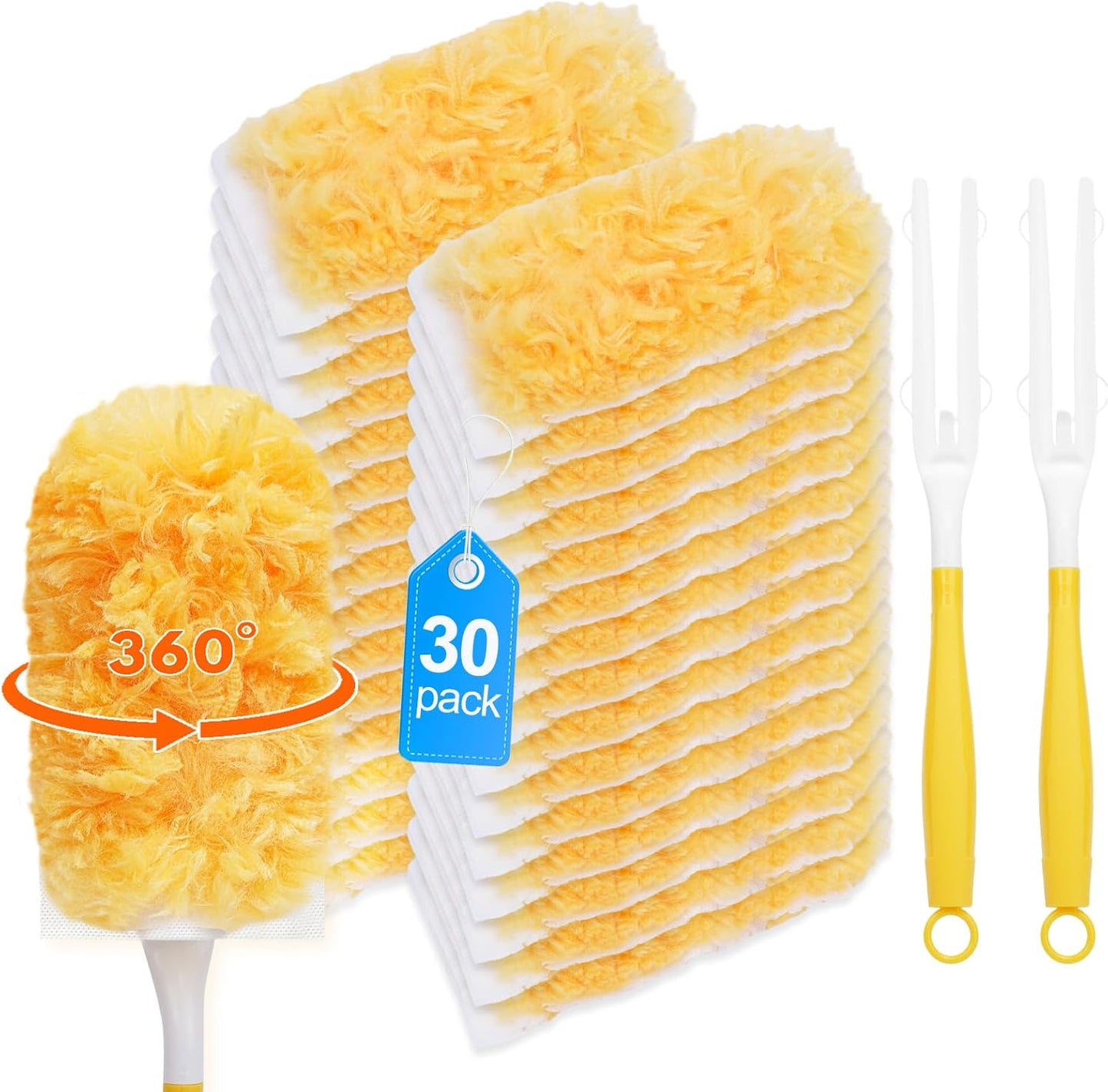 20 Count Duster Refill Compatible with Swiffer Hand Duster, Lavender Flavor Disposable Heavy Duty Duster Refills, Dusters Refills for Cleaning, Blinds & Ceiling Fan (Handle is Not Included)